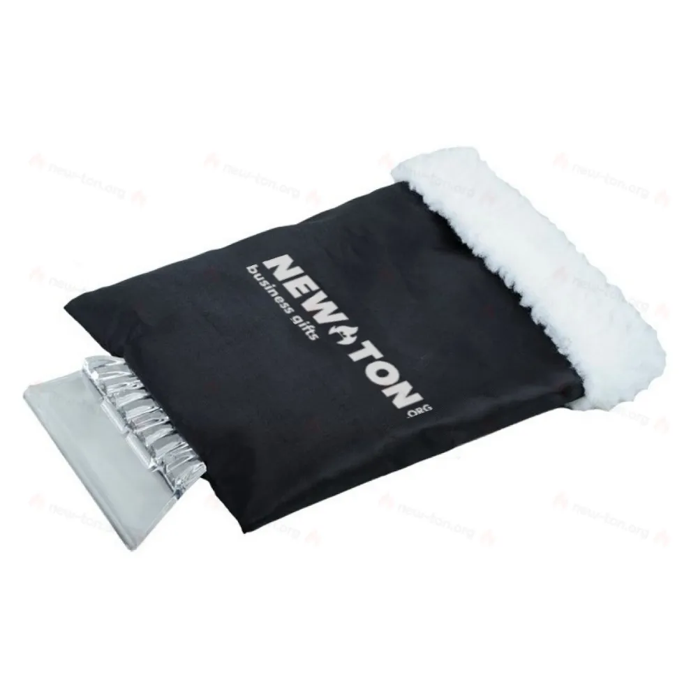 Скребок-перчатка для льда, черная