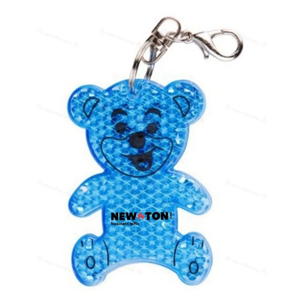 
                                            Teddy safety keyring, blue
                                            
