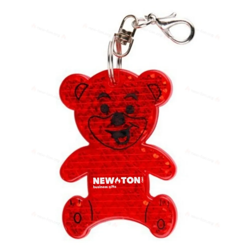 
                                            Teddy safety keyring, red
                                            