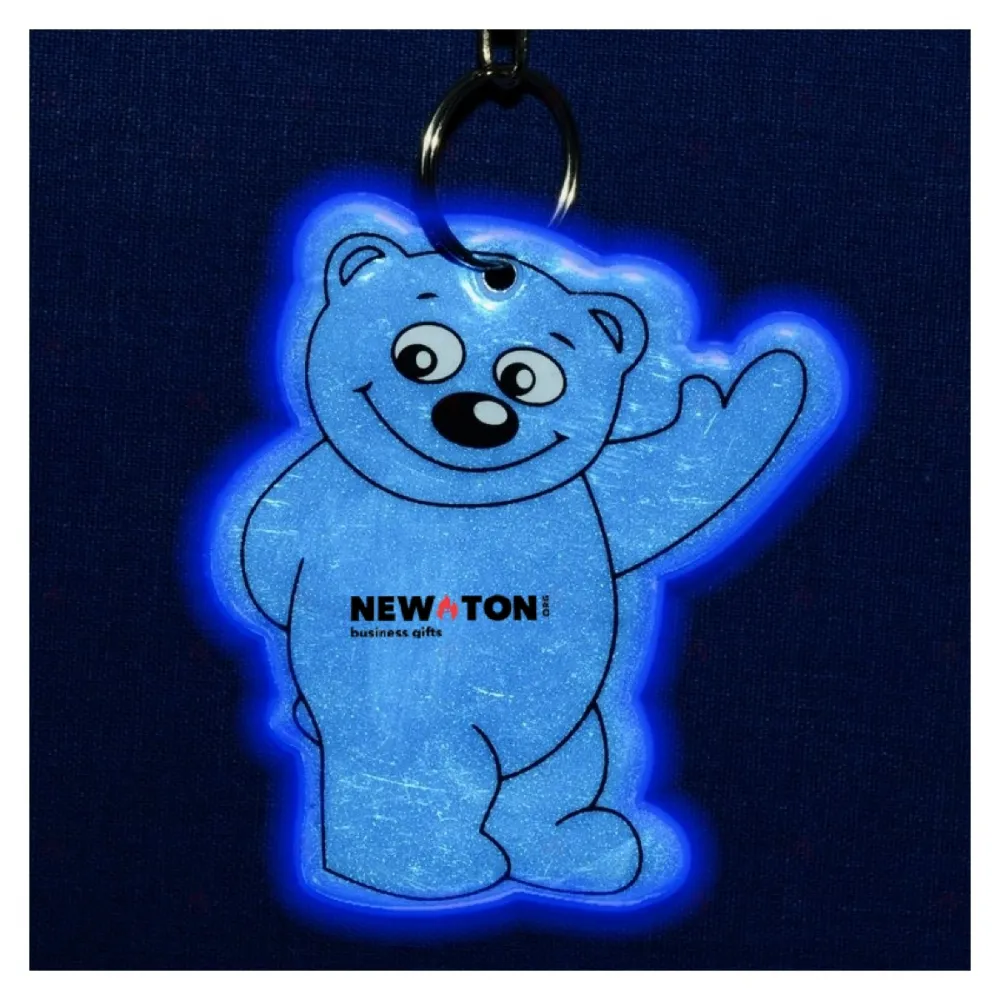 Светоотражающий брелок Beary, синий