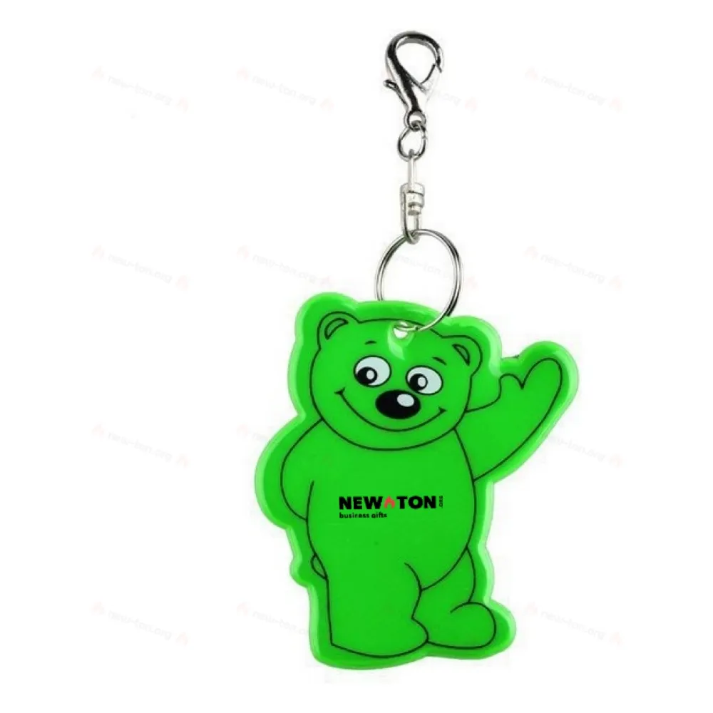 
                                            Beary safety keyring, dark green
                                            