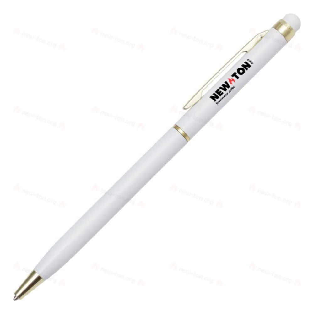 
                                            Touch Tip Gold aluminium ballpen, white
                                            