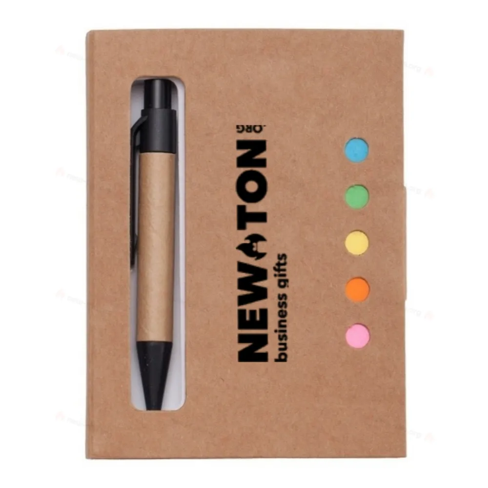 
                                            Mini notepad 80x110/100p plain with ballpen, beige
                                            