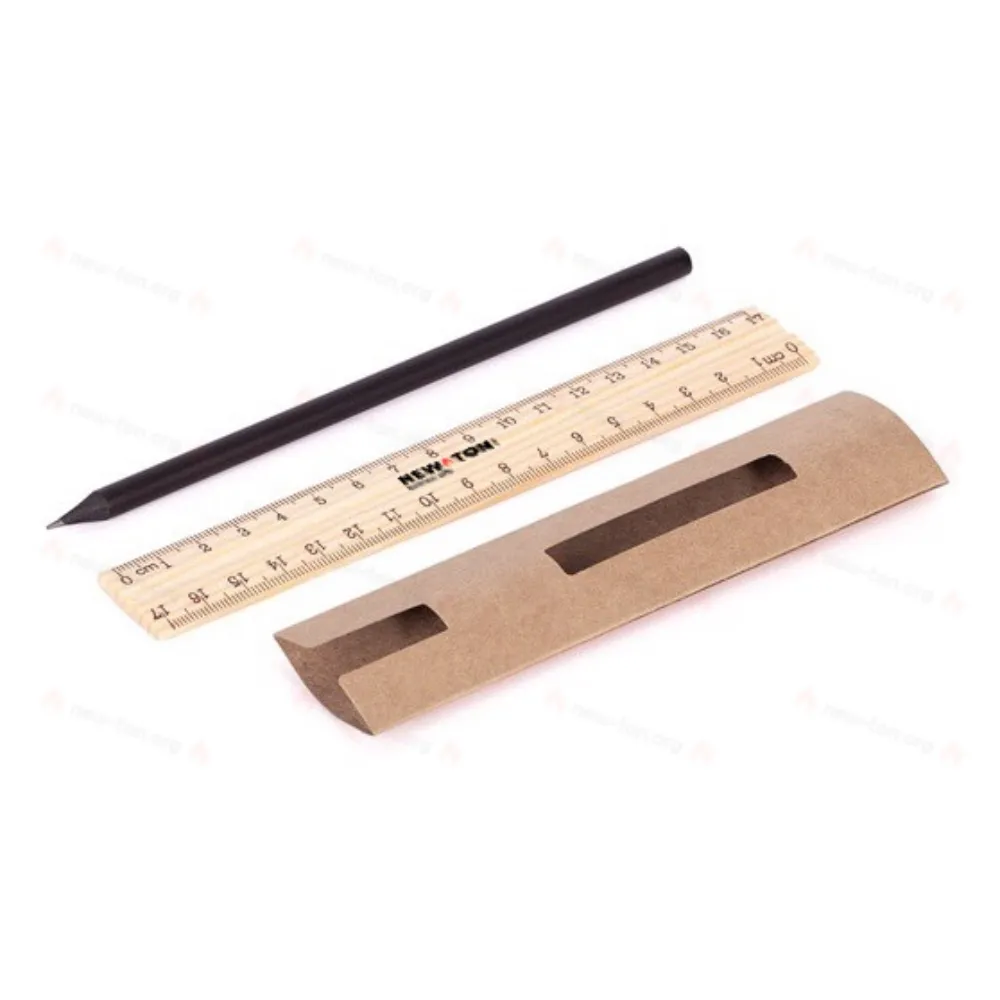 
                                            Набор карандашей и линейки Simple, бежевый
                                            