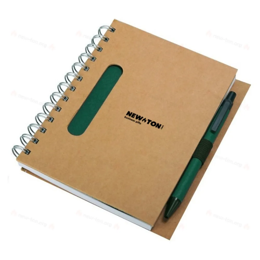 
                                            Блокнот Envivo с шариковой ручкой, зеленый/бежевый
                                            