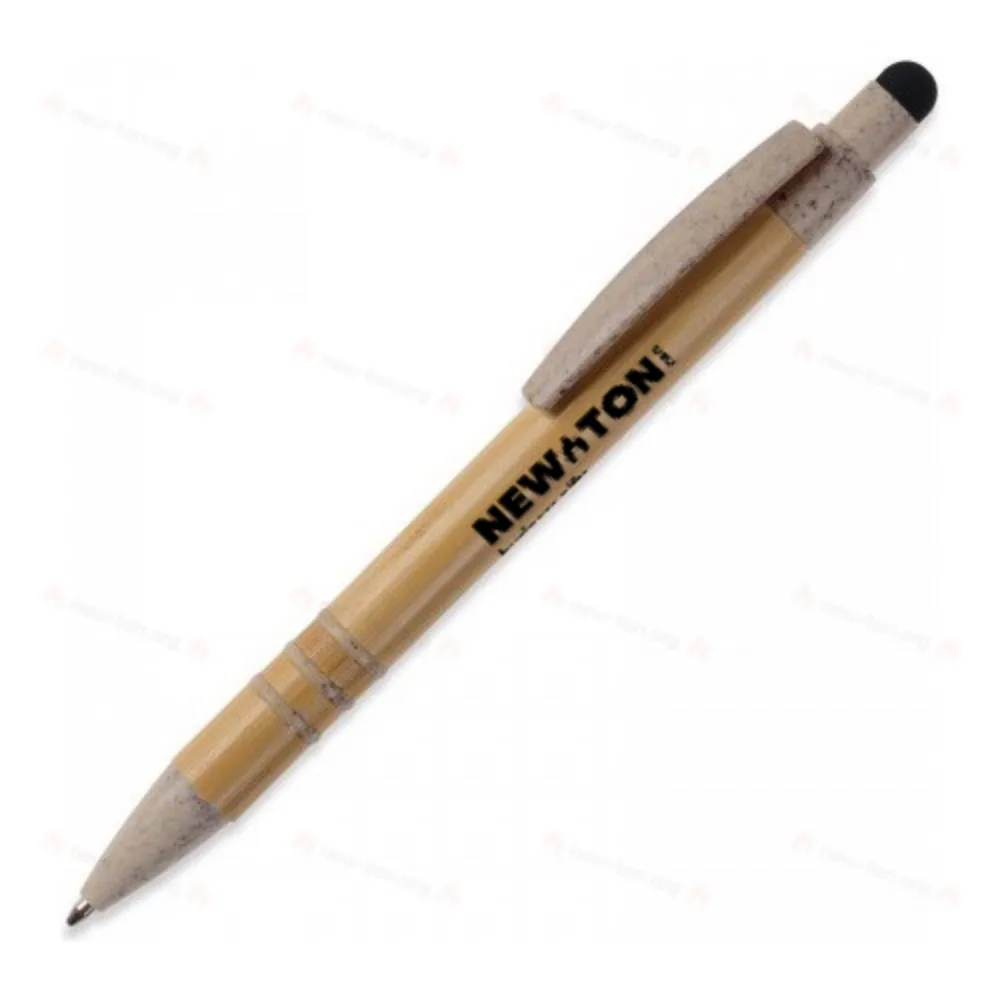 
                                            Ball pen bamboo and wheatstraw with stylus
                                            