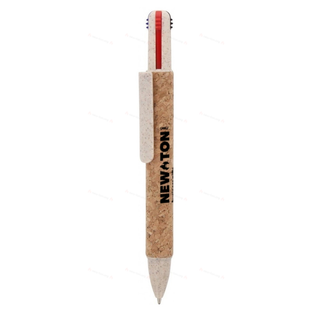Ball pen 4-color Cork