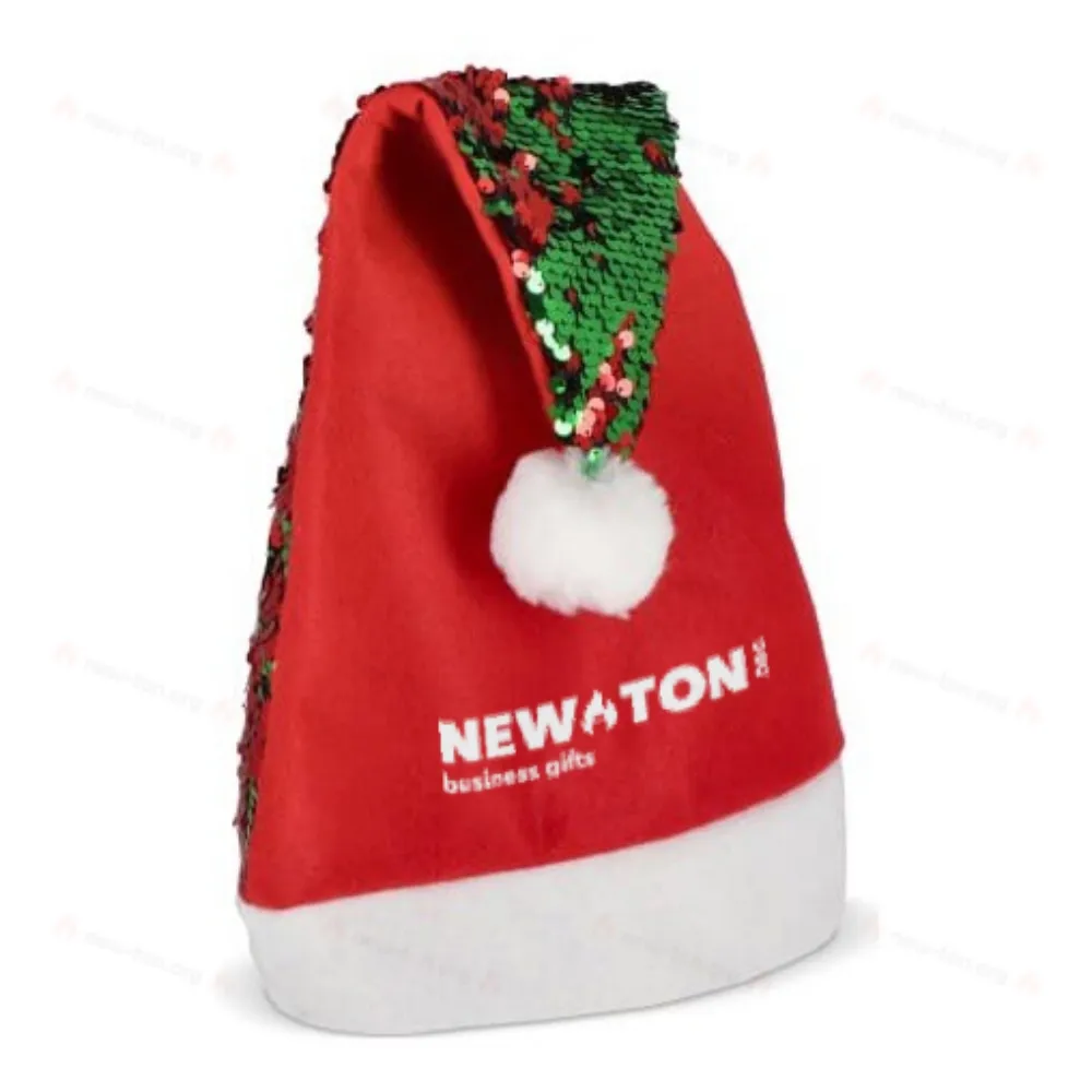 
                                                Two-tone sequin Christmas hat
                                                
