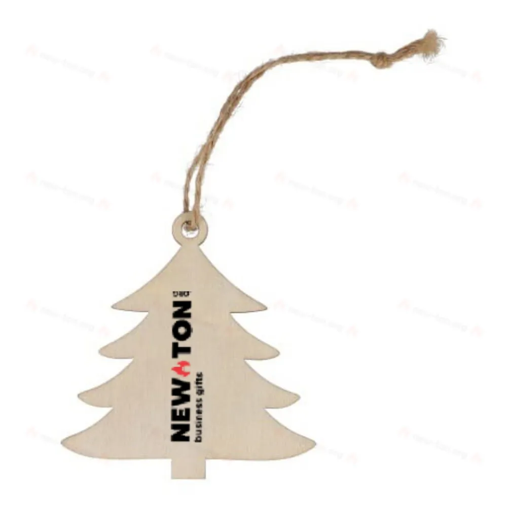 
                                            Tree shaped wooden Christmas ornament
                                            