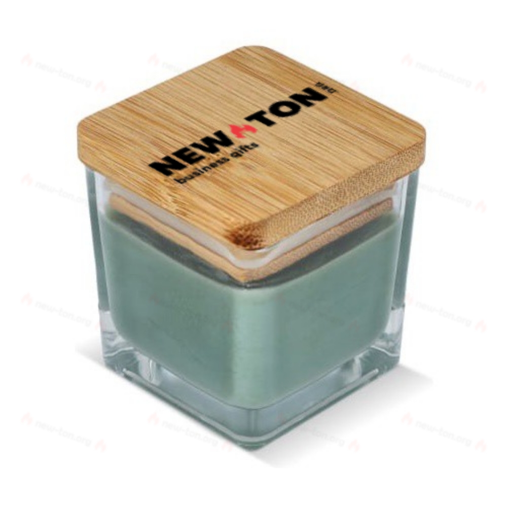 Цветная ароматизированная свеча в стеклянной банке