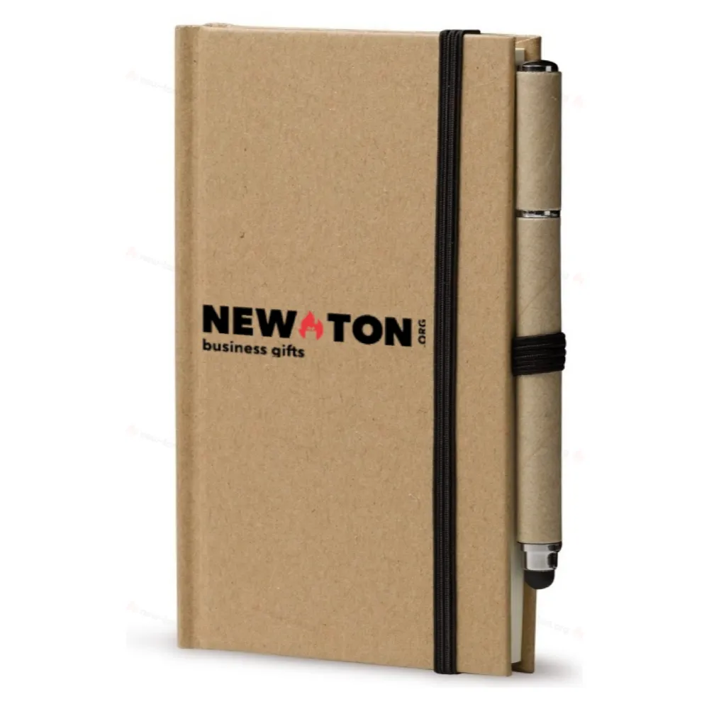 Картонный блокнот A6 + ручка