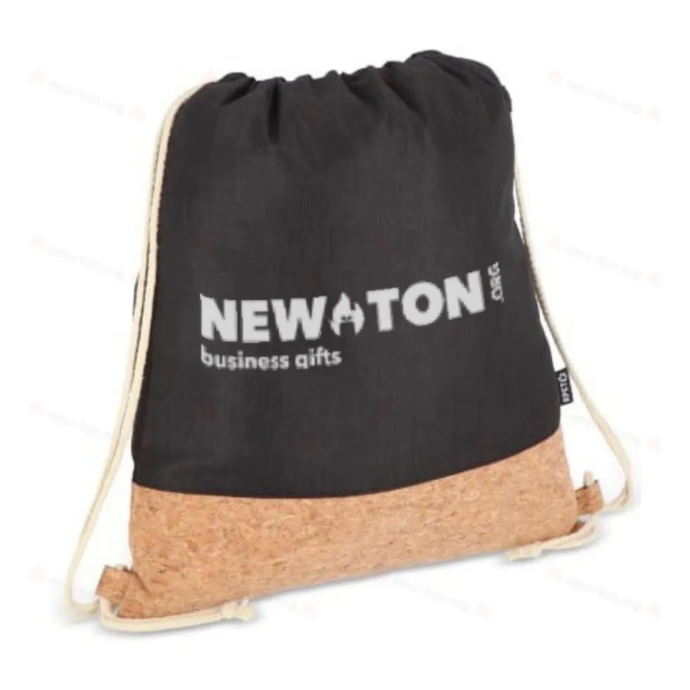 
                                            Drawstring bag R-PET & cork 35 x 40cm
                                            