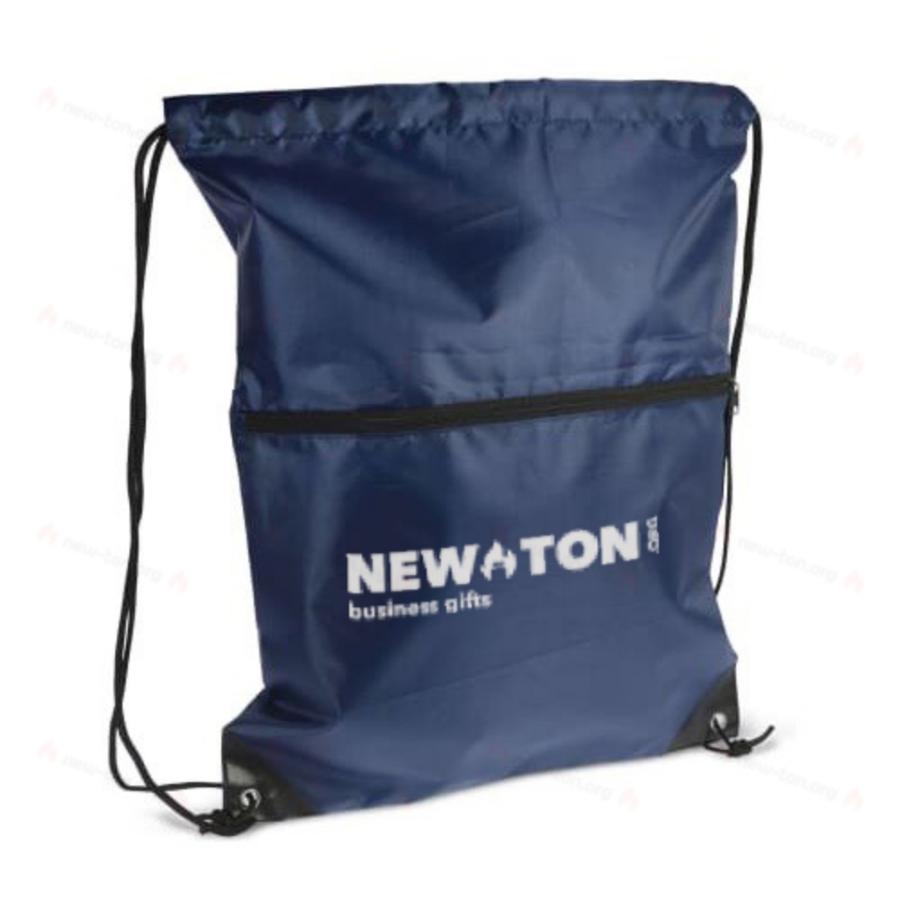 Мешок с завязкой 210T R-PET с молнией