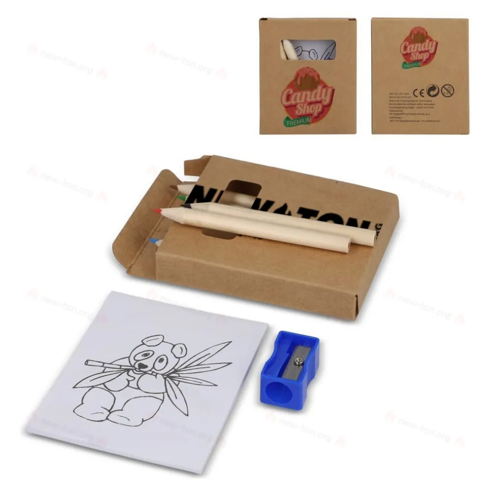 
                                            8 piece colouring set in kraft box
                                            