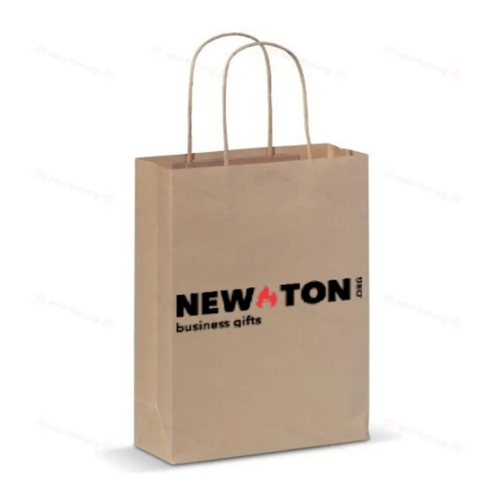 Мешок из крафт-бумаги 90 г / м2 22x18x8 см