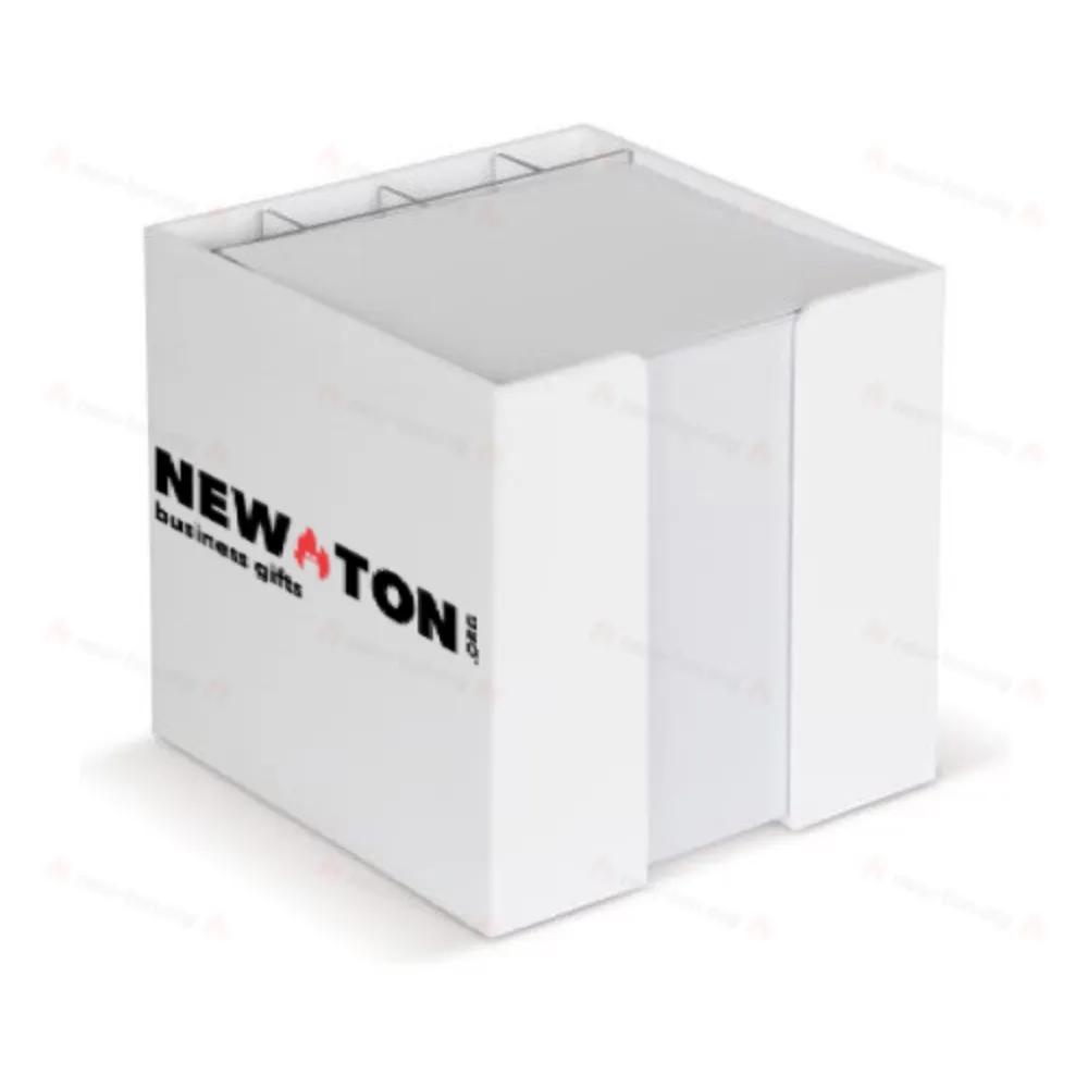 
                                            Paper pad 10x10x10cm FSC in cube box with stationery compartments
                                            
