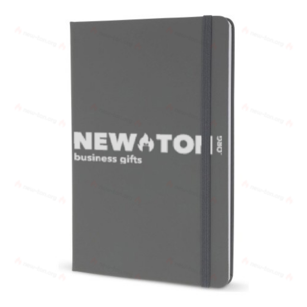 Блокнот формата A5 с обложкой из искусственной кожи и страницами с сертификатом FSC.