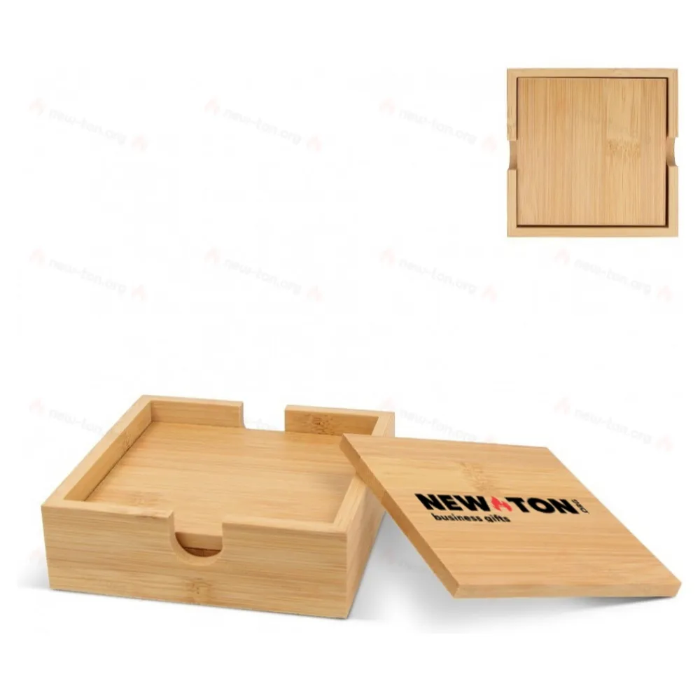
                                            Bamboo Coaster Set (4 pcs)
                                            