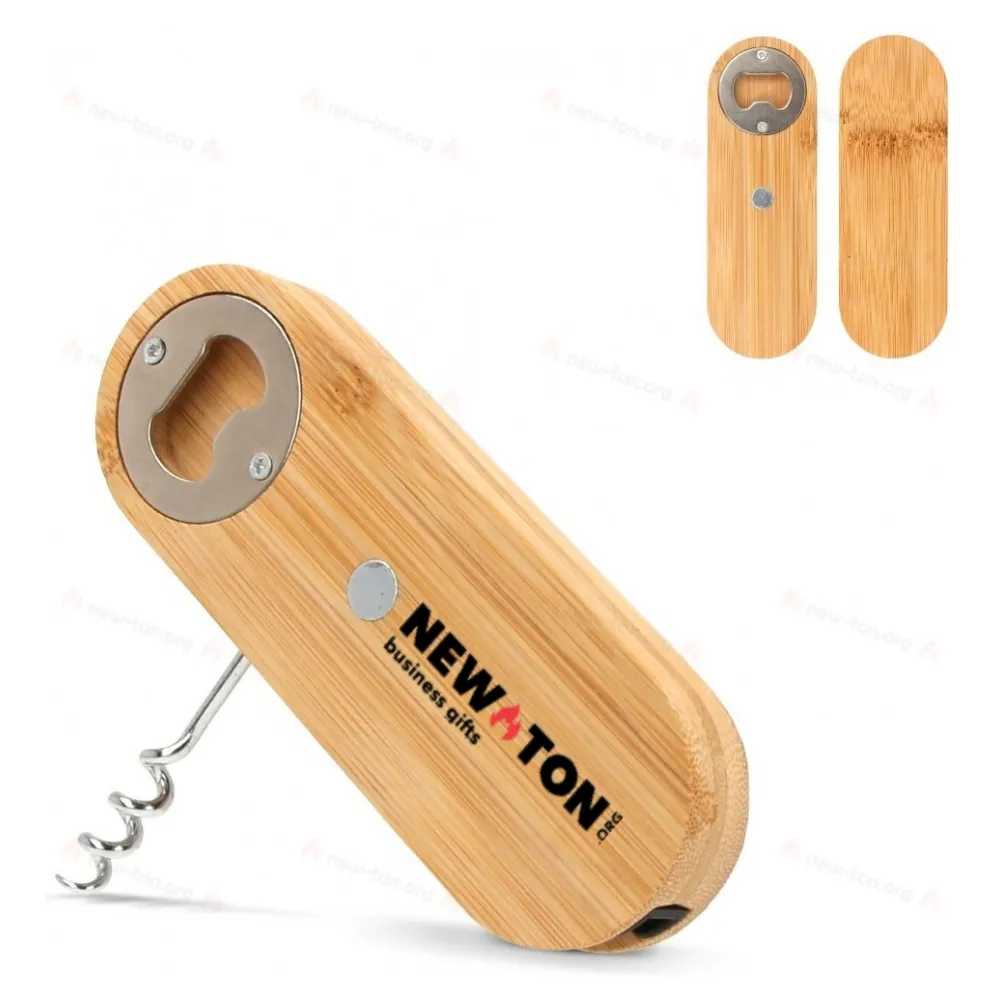 Многофункциональный бамбуковый открывалка для бутылок