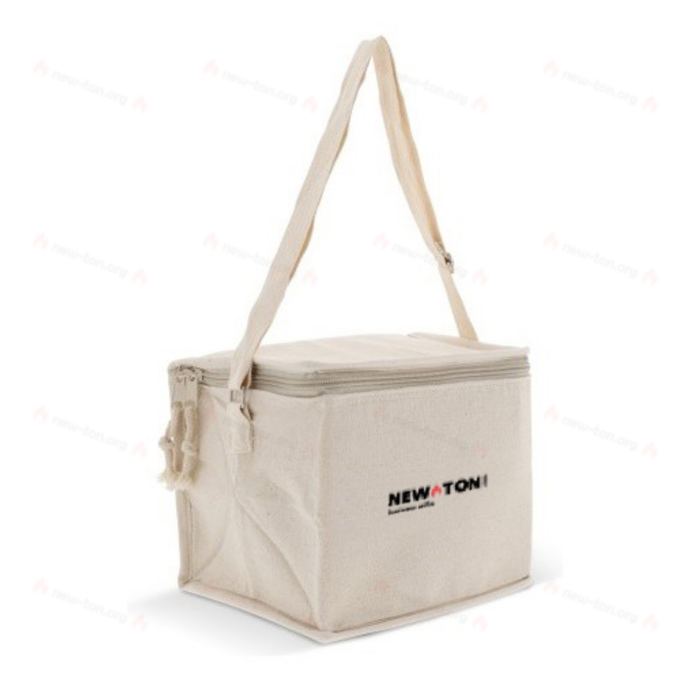 Cooler bag 100% cotton outside square 22x18x18cm