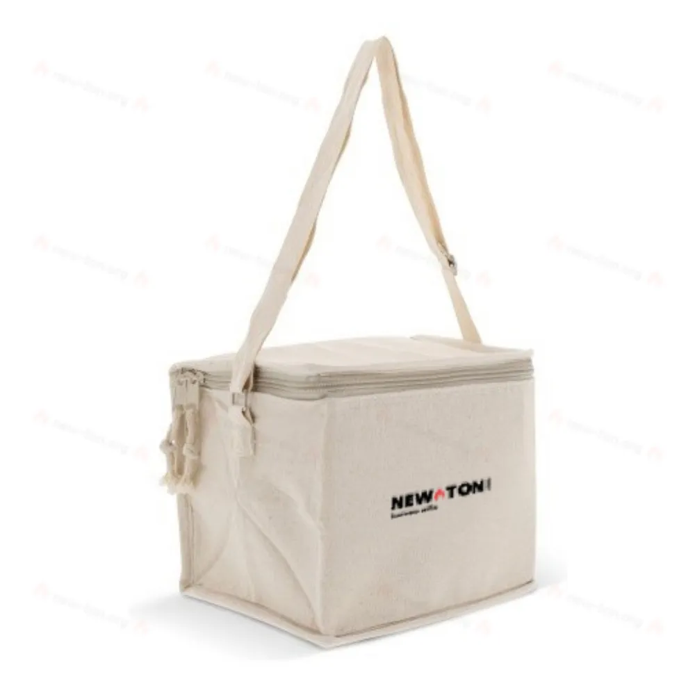 
                                                Cooler bag 100% cotton outside square 22x18x18cm
                                                