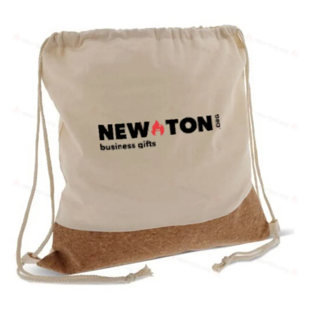 
                                            Сумка на шнурке из пробки с хлопчатобумажными шнурами 38x41 см
                                            