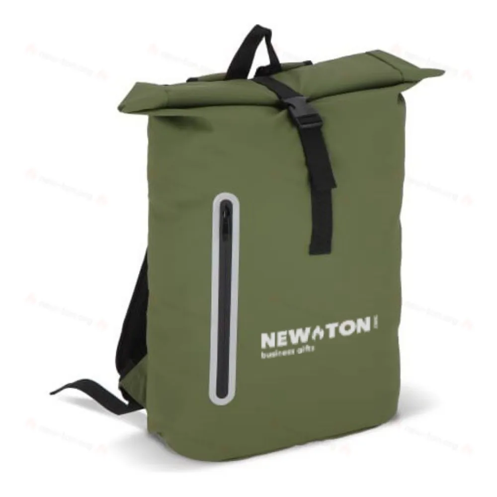 
                                            PU coat R-PET 600D rolltop backpack 20L
                                            