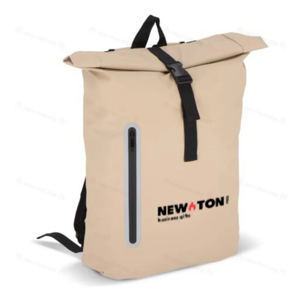 
                                            PU coat R-PET 600D rolltop backpack 20L
                                            