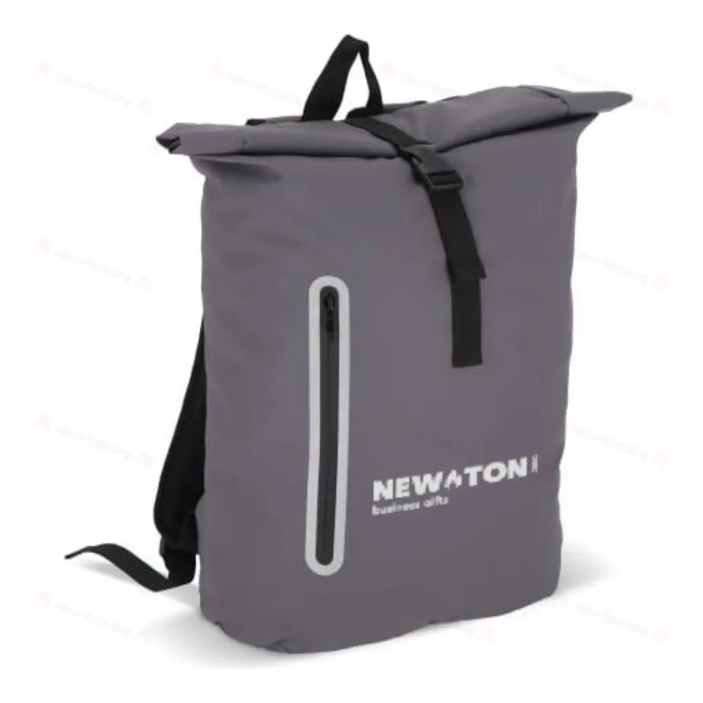 
                                            PU coat R-PET 600D rolltop backpack 20L
                                            